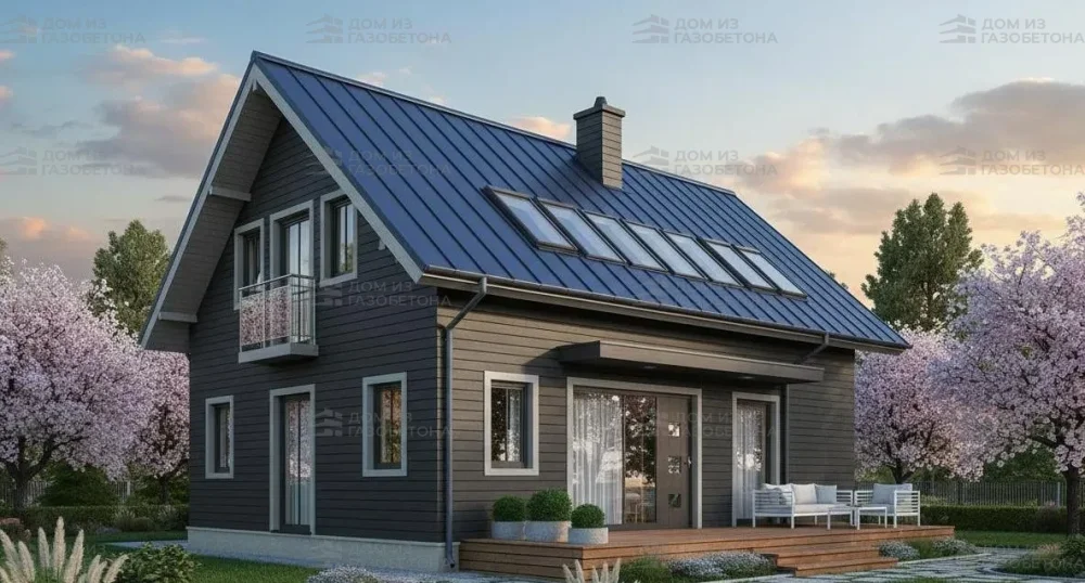 Проект Двухэтажный дом 10 на 8, 110 м2