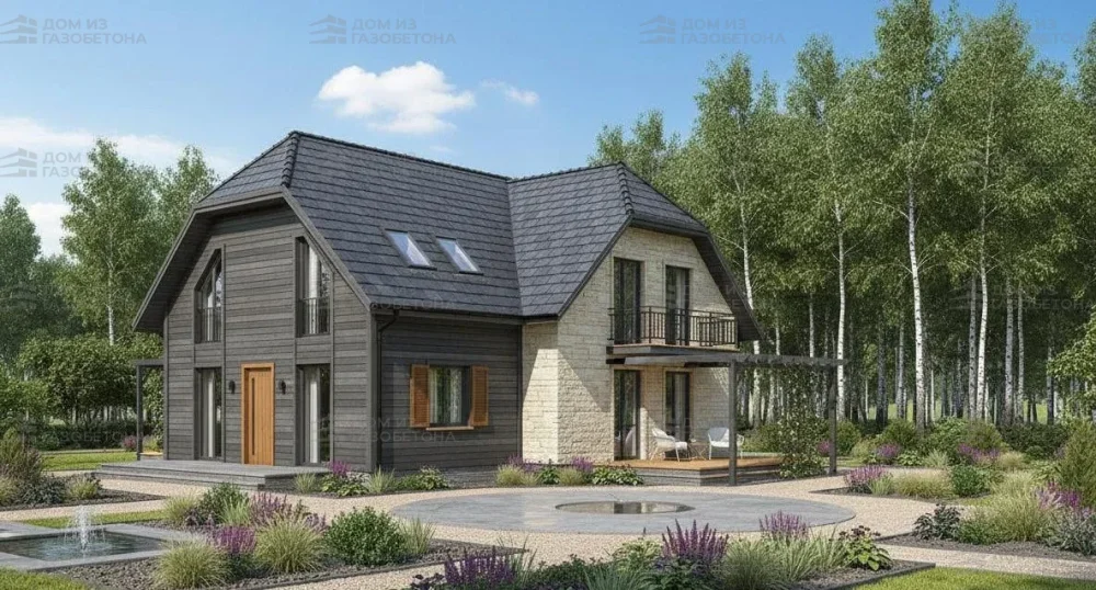 Проект Двухэтажный дом 21 на 10, 223 м2