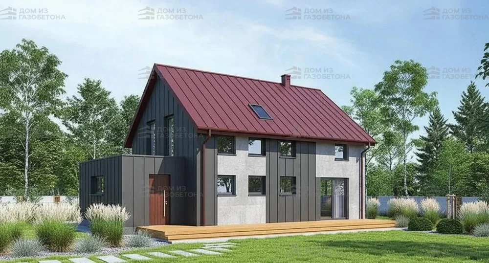 Проект Двухэтажный дом 13 на 9, 149 м2