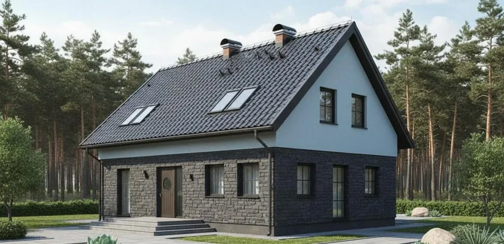 Проект Одноэтажный дом 10 на 10, 66 м2