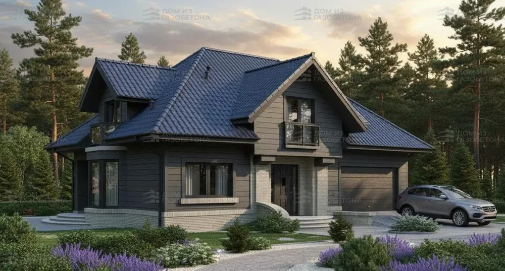 Проект Двухэтажный дом 16 на 10, 203 м2