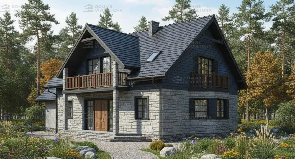 Проект Двухэтажный дом 15 на 10, 167 м2