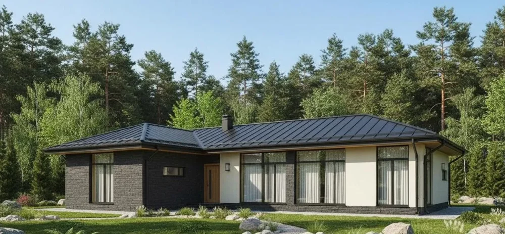 Проект Одноэтажный дом 17 на 20, 193 м2