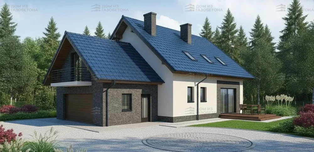 Проект Двухэтажный дом 16 на 10, 192 м2