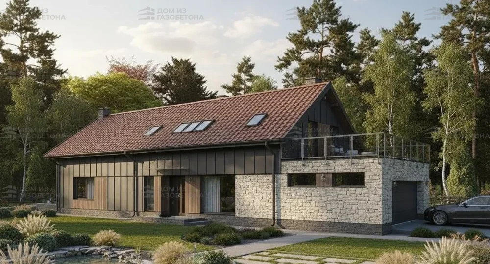 Проект Двухэтажный дом 8 на 26, 240 м2