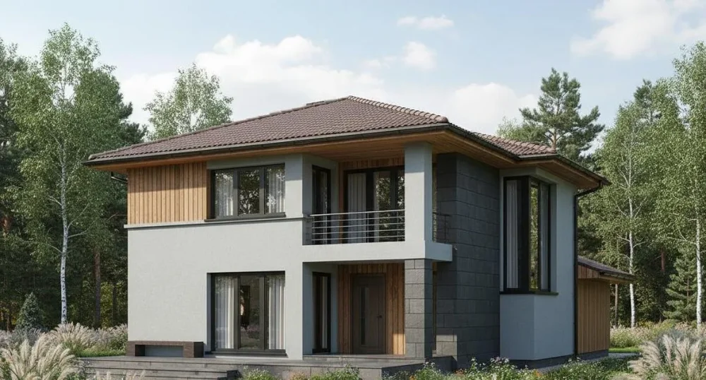 Проект Двухэтажный дом 11 на 19, 208 м2