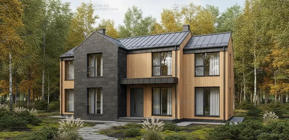 Проект Двухэтажный дом 15 на 12, 207 м2