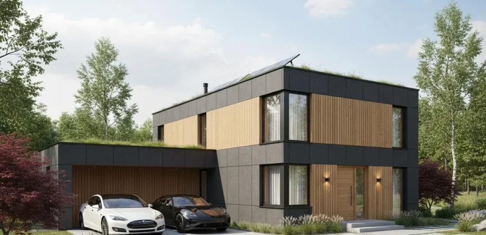 Проект Двухэтажный дом 14 на 7, 124 м2